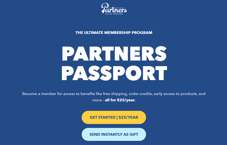 Partners Coffee merchant experience